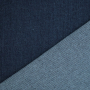 Tissu jean denim double face Two Tone, bleu clair