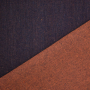 Tissu jean denim double face Two Tone, orange