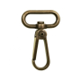 Mousqueton, 30 mm, couleur or antique