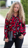 Ki-Ba-Doo Naaipatroon Boyfriend Blouse Dames Duits