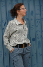 Ki-Ba-Doo Naaipatroon Boyfriend Blouse Dames Duits