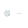 Bouton couture plastique Fleur, blanc 11 mm