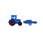 Bouton plastique Tracteur, 23 mm, bleu