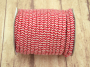 Cordon de serrage coton 1cm/ cordon sweat chevron, rouge