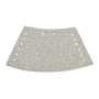 Embout cordon sweat brillant glitter, argent