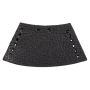 Embout cordon sweat simili cuir, noir