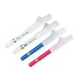 Krijtpotloden met borsteltje wit, roze, blauw