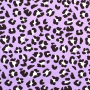 Tissu french terry leopard, lilas