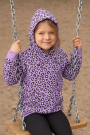 Tissu french terry leopard, lilas