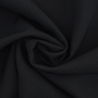 Tissu crêpe georgette uni, noir