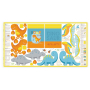 Tissu coton panneau dinosaures Dino Friends Kullaloo Cut & Sew