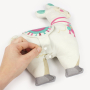 Tissu coton panneau Lama & jeune fille du Pérou Just Be Llamazing Kullaloo Cut & Sew