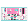 Tissu coton panneau Lama & jeune fille du Pérou Just Be Llamazing Kullaloo Cut & Sew