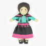 Tissu coton panneau Lama & jeune fille du Pérou Just Be Llamazing Kullaloo Cut & Sew