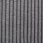 Tissu fausse fourrure côtelé, gris