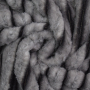 Tissu fausse fourrure côtelé, gris