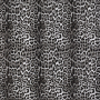 Faux leather metallic Animal Print, black 130 x 40 cm