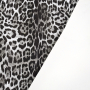Faux leather metallic Animal Print, black 130 x 40 cm