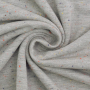 Tissu sweat doux moucheté Cosy Colors, gris chiné
