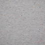 Tissu sweat doux moucheté Cosy Colors, gris chiné