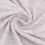 Tissu sweat doux moucheté Cosy Colors, gris clair chiné