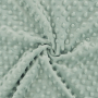 Tissu polaire minky doux à pois, menthe clair