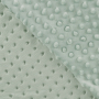 Tissu polaire minky doux à pois, menthe clair