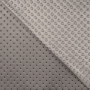 Tissu polaire minky doux à pois, gris