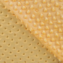 Tissu polaire minky doux à pois, jaune clair