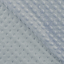 Fleece stof Minky Dots, hemelsblauw