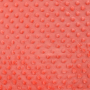 Fleece stof Minky Dots, koraalrood