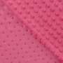 Tissu polaire minky doux à pois, rose fuchsia
