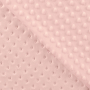 Tissu polaire minky doux à pois, rose