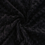 Fleece stof Minky Dots, zwart