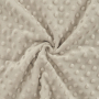 Kuschelfleece Minky Dots, silbergrau