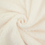 Tissu sherpa peluche teddy, écru