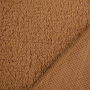 Tissu sherpa peluche teddy, marron clair
