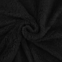 Tissu sherpa peluche teddy, noir