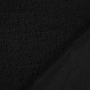 Tissu sherpa peluche teddy, noir