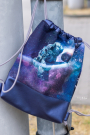 Tissu simili cuir synthétique lavea, violet foncé