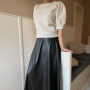 Leatherette, black