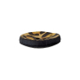 Leather Button 4-hole recycelt Leo 20 mm