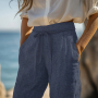 Lichte  jeans blousestof,  donkerblauw