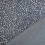 Lichte jeansstof chambray Golden Leo, donkerblauw