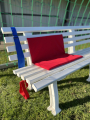 Lichte outdoorstof Panama uni, rood