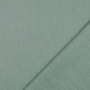 Tissu lin coton, bleu pétrole pastel