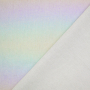 Linnen mix folieprint Rainbow, naturel