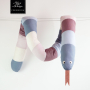 Tissu lin coton, bleu pigeon clair