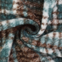 Tissu bouclette karo, marron
