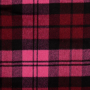 Tissu laine mélangée pour manteau à carreaux Check, rose fuchsia